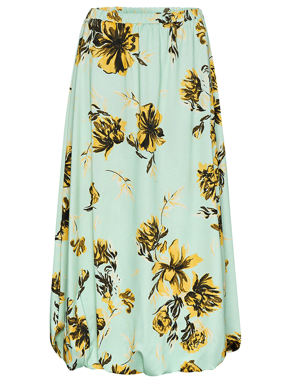 Jil Sander Balloon Midi Length Skirt Green 1