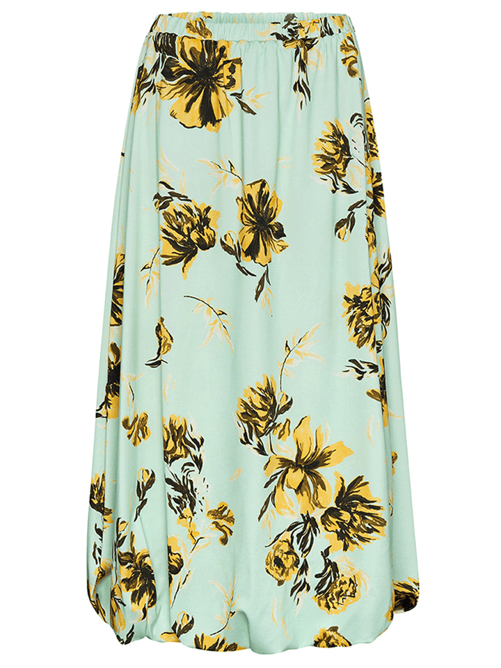 Jil Sander Balloon Midi Length Skirt Green 1