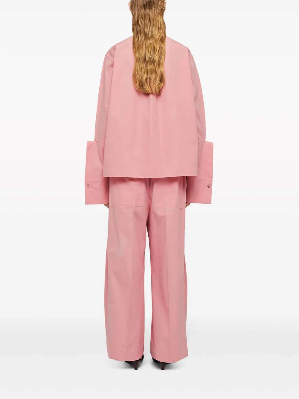 Jil-Sander-Cotton-And-Silk-Poplin-Shirt-Pink-3