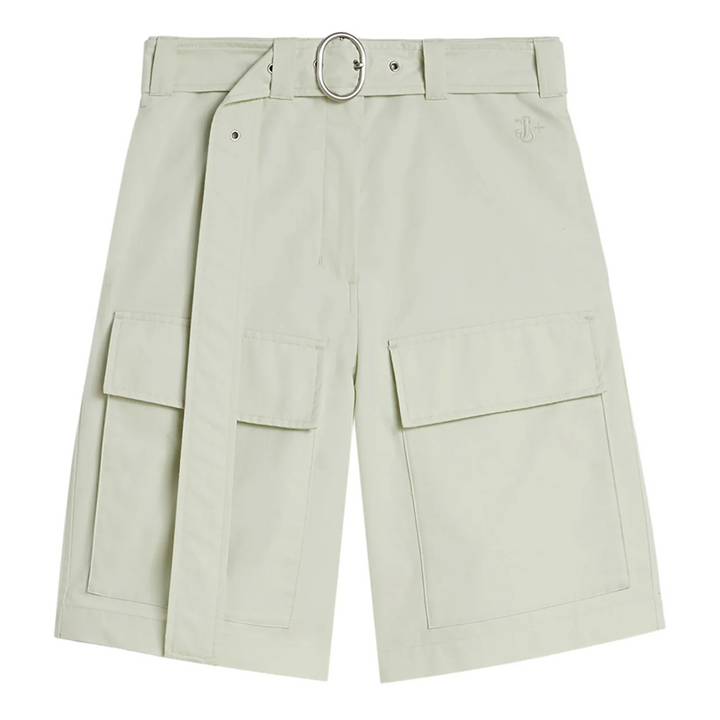 Cotton Belted Shorts