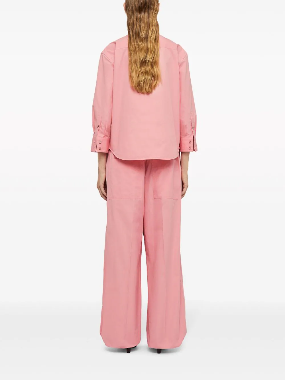 Jil-Sander-Cropped-Classic-Shirt-Pink-3