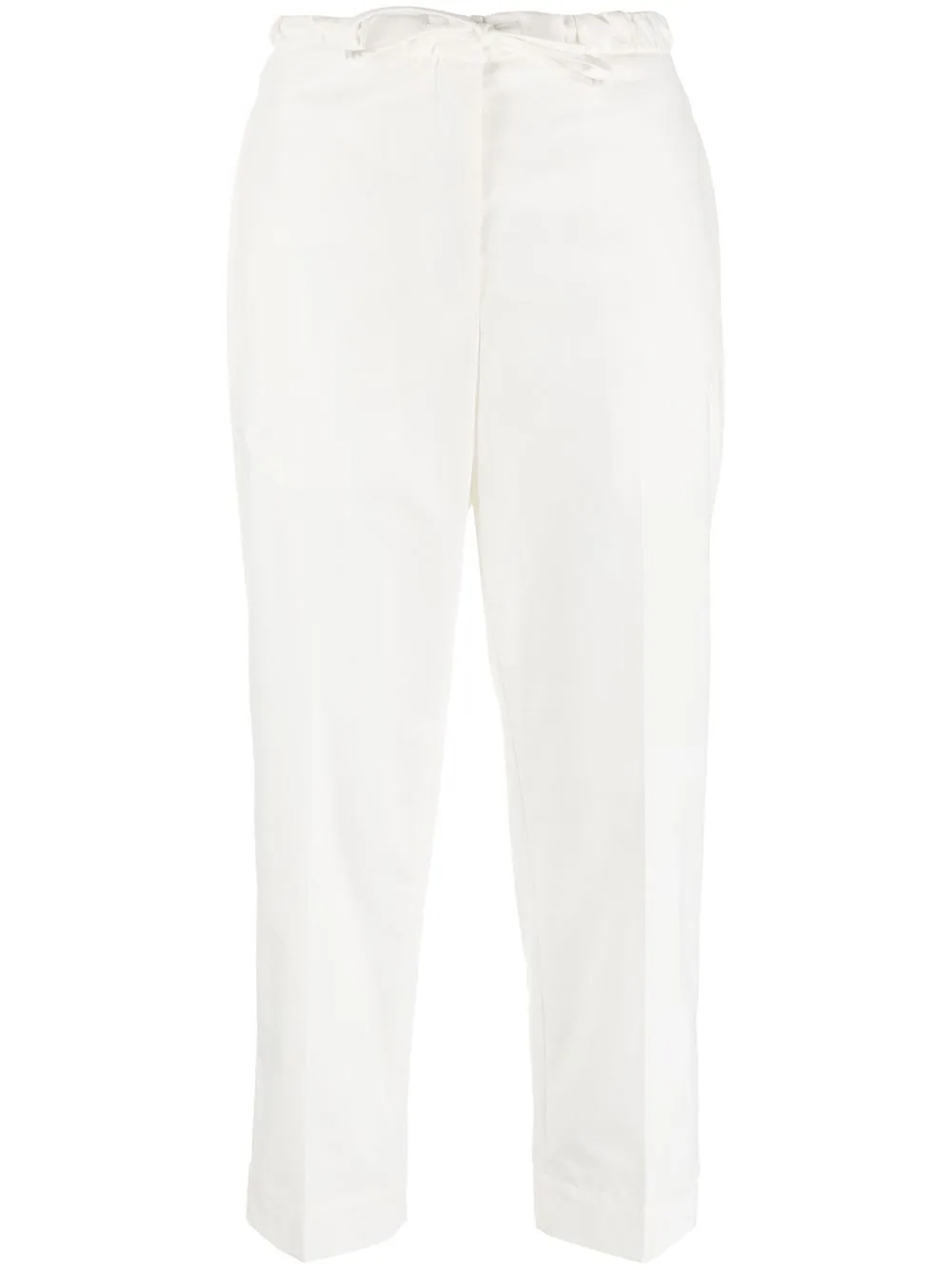 Jil-Sander-Cropped-Pant-With-Drawstring-White-1