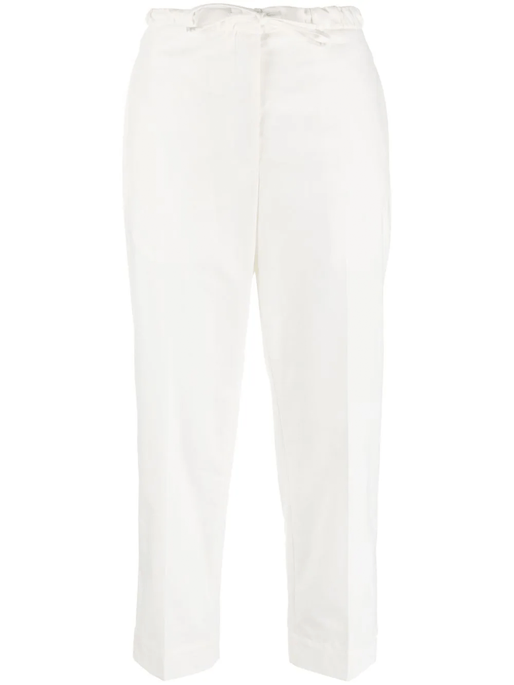 Jil-Sander-Cropped-Pant-With-Drawstring-White-1