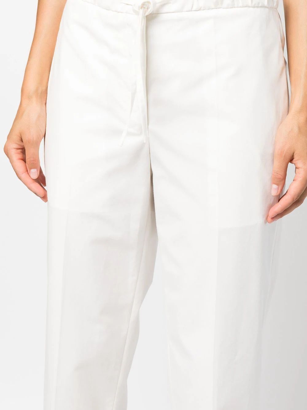 Jil-Sander-Cropped-Pant-With-Drawstring-White-5