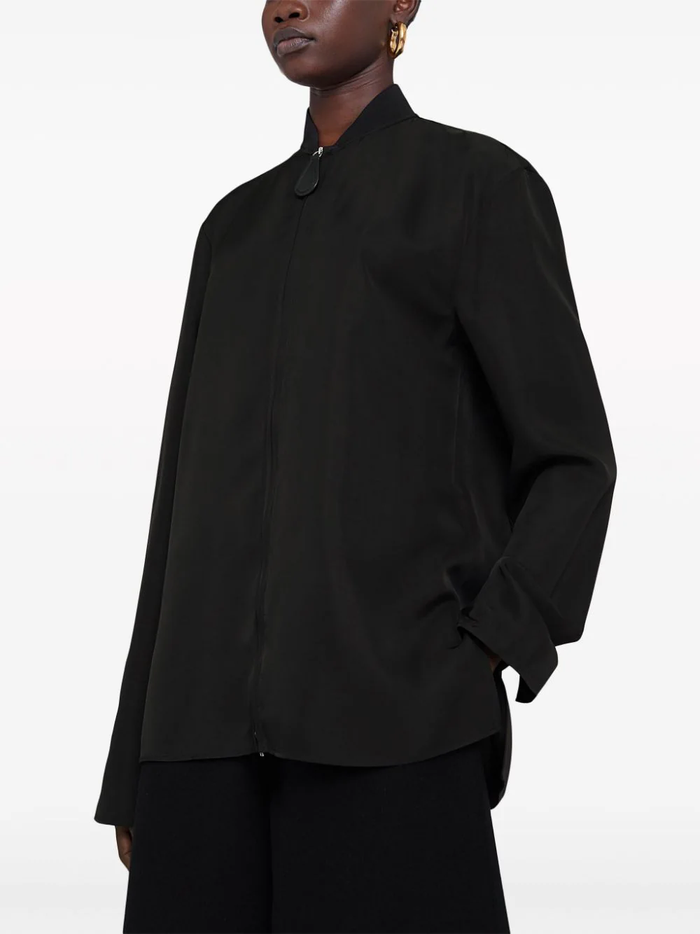 Jil-Sander-Fine-Fluid-Viscose-Twill-Shirt-Black-3