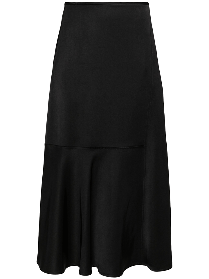 Jil-Sander-Heavy-Viscose-Silk-Twill-Skirt-Black-1