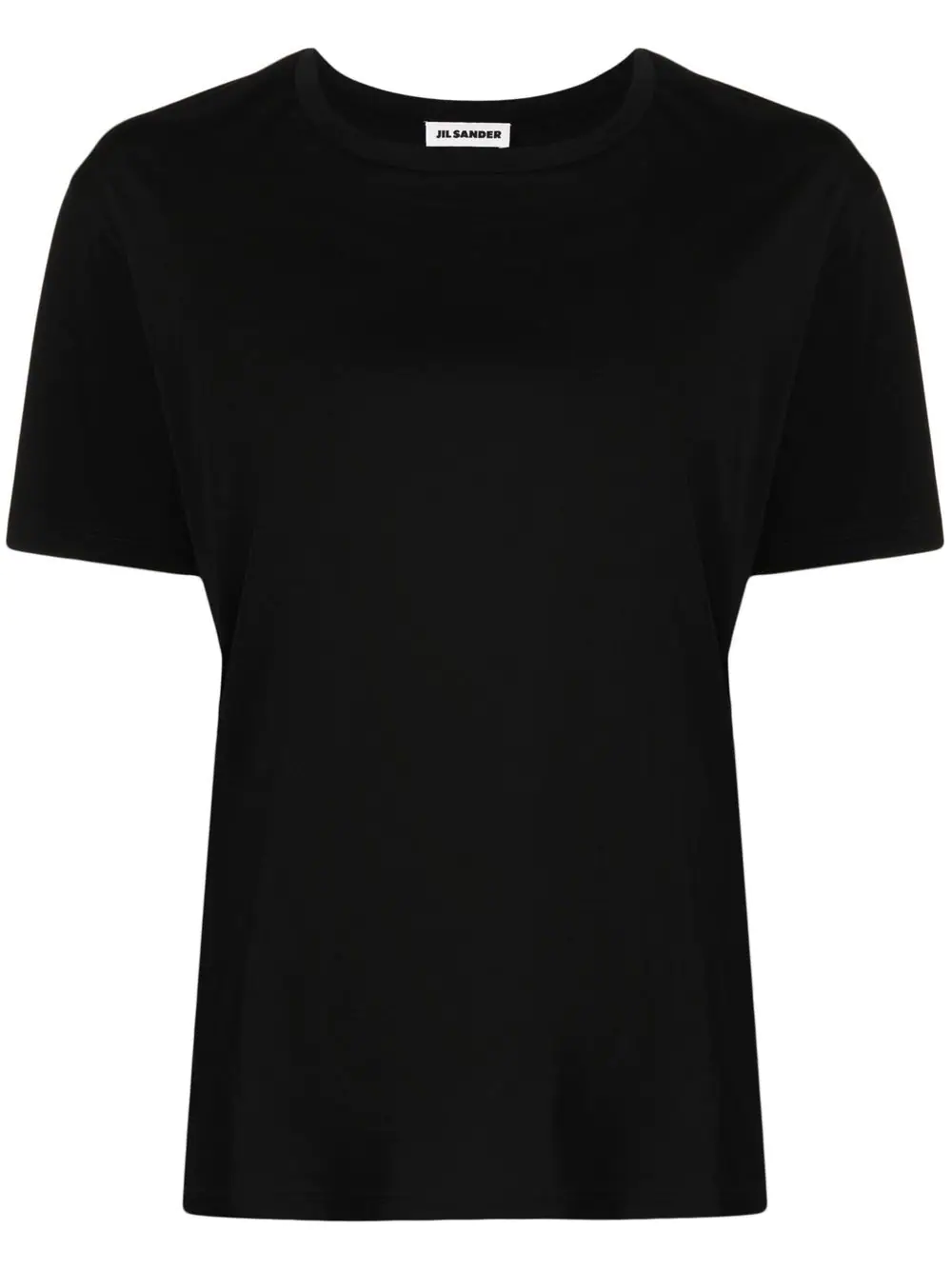 Jil Sander Mercerized Cotton T-Shirt Black 1