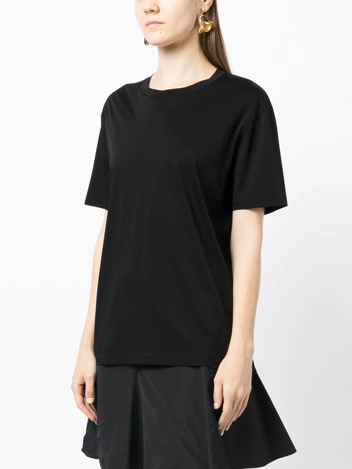 Jil Sander Mercerized Cotton T-Shirt Black 3