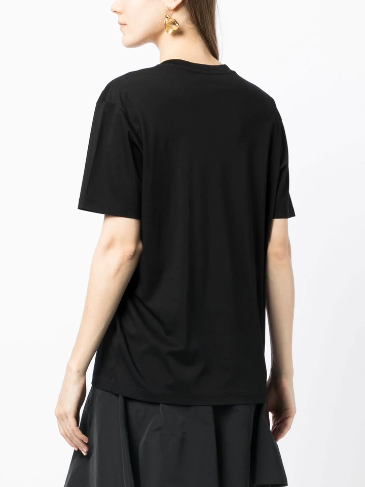 Jil Sander Mercerized Cotton T-Shirt Black 4