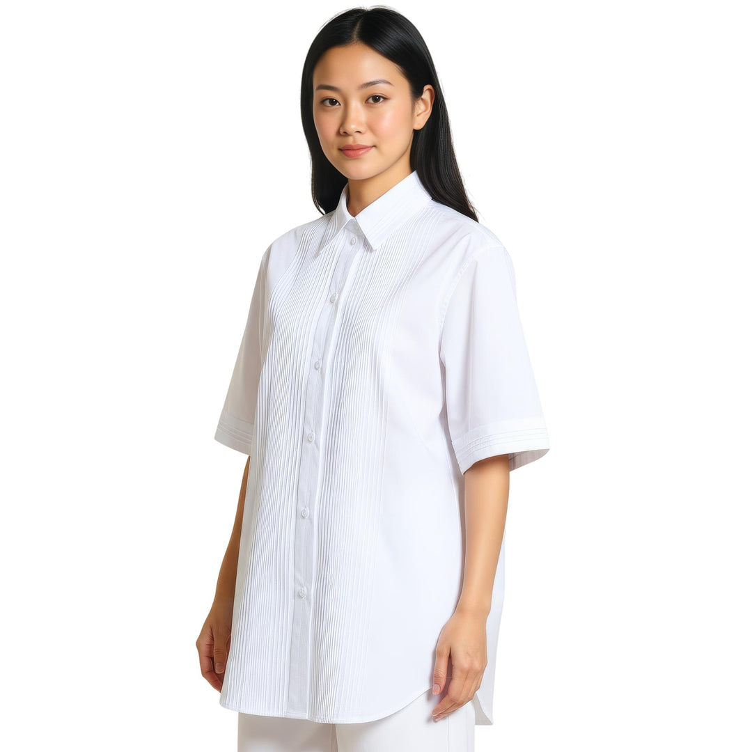 Club21 - Jil Sander - Boxy Short Sleeve Shirt - BLOUSES - White
