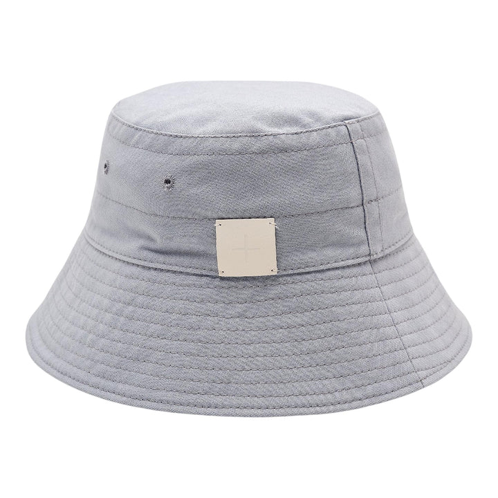 Club21 - Jil Sander - Bucket Hat Leather Patch Logo - HATS - Blue