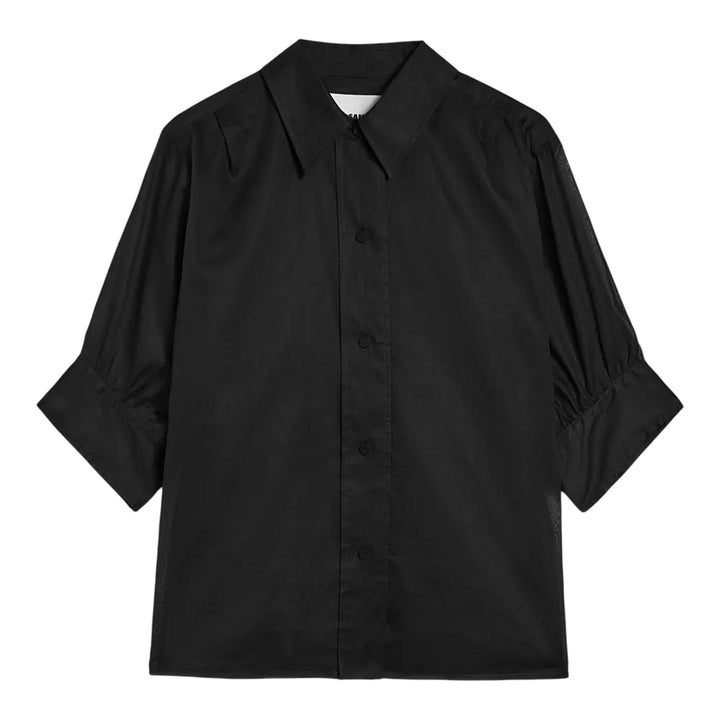 Club21 - Jil Sander - Cotton Organdy Shirt - BLOUSES - Black