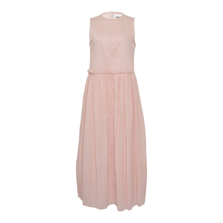 Club21 - Jil Sander - Cotton Organdy Sleeveless Dress - WOVEN DRESSES - Pink