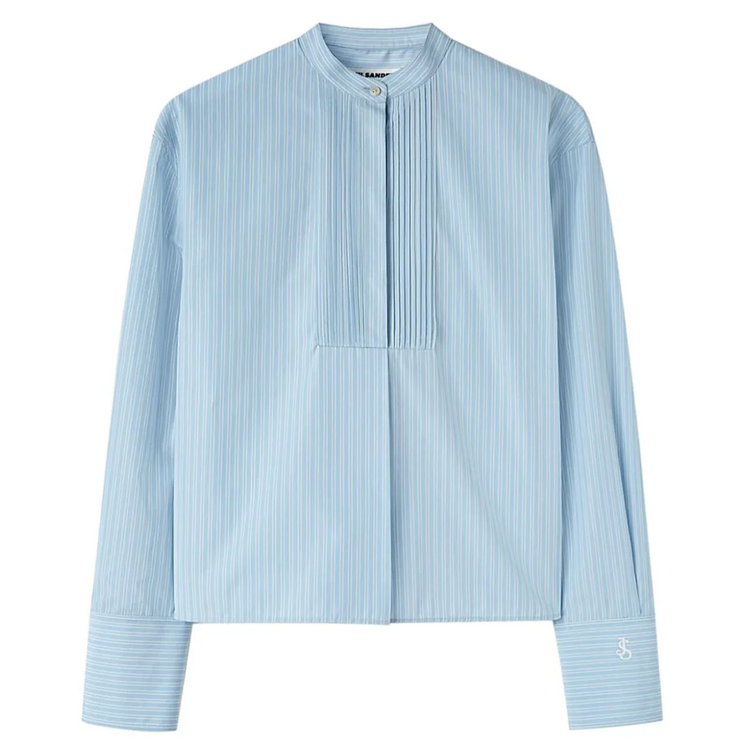 크롭 박시 셔츠