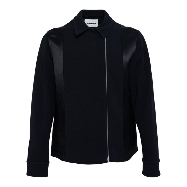Club21 - Jil Sander - Fluid Crepe Wool Long Sleeve Shirt - SHIRTS - Black