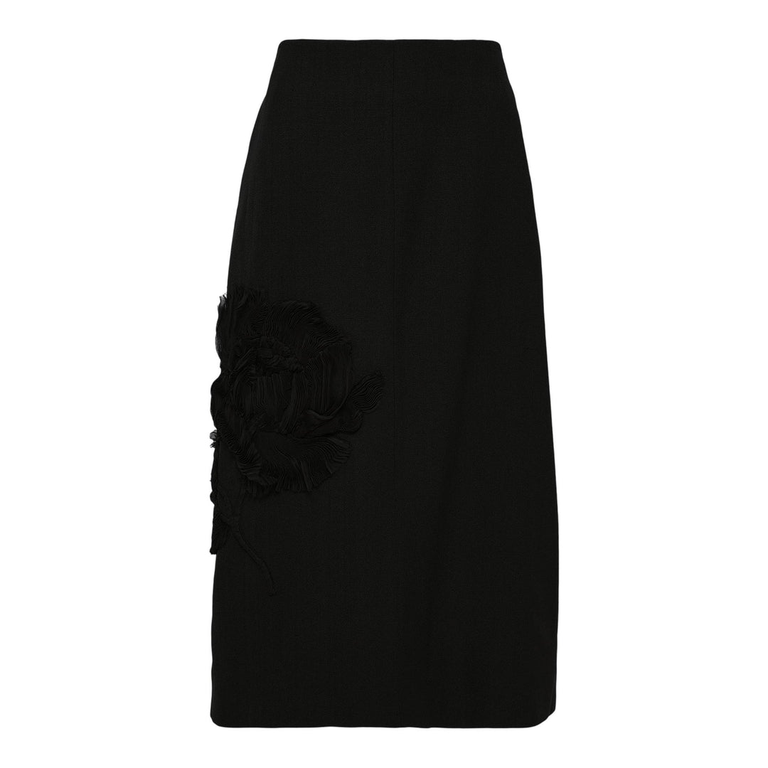 Club21 - Jil Sander - Fluid Silk And Visco Skirt - SKIRTS - Black
