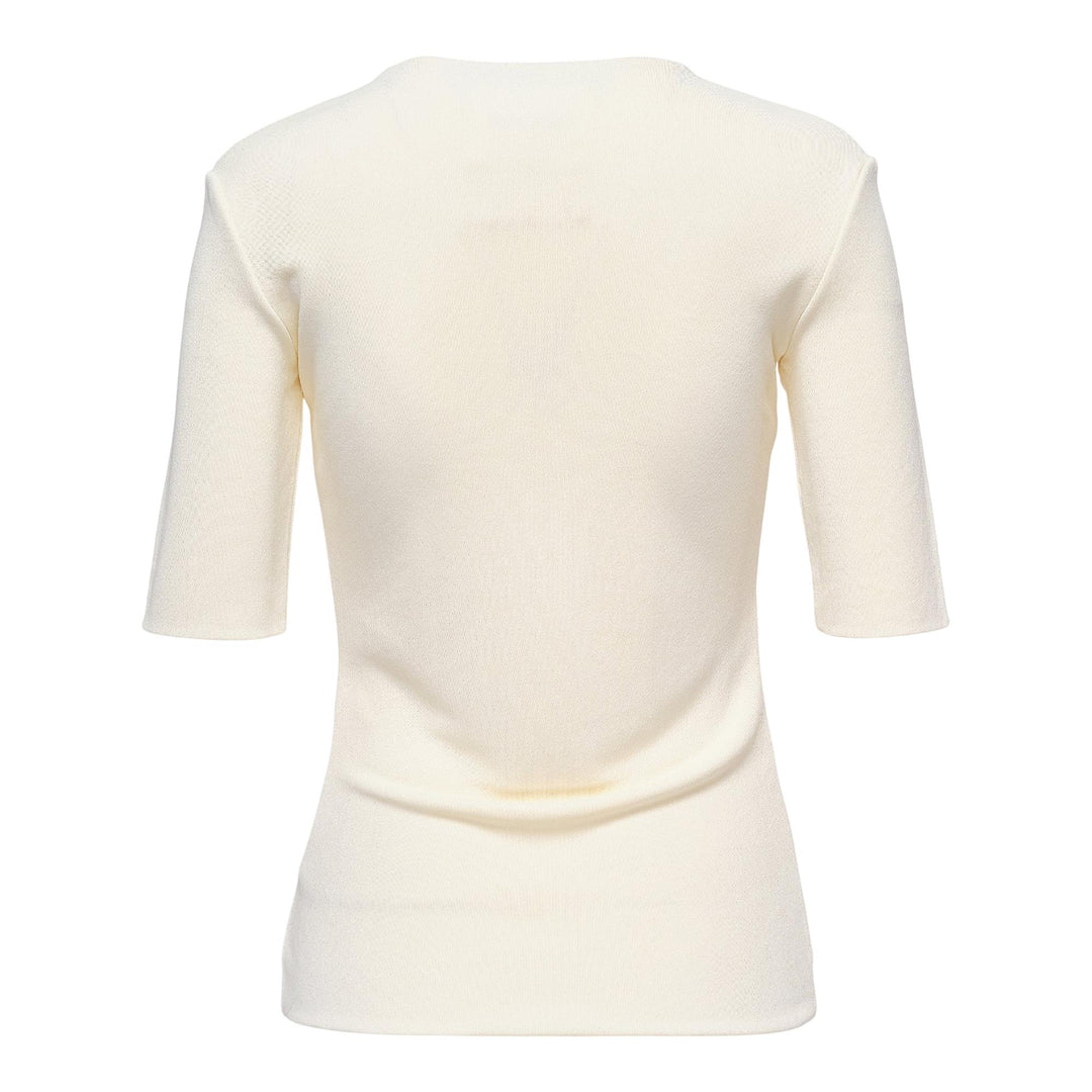 Club21 - Jil Sander - Fluid Viscose Crepe T-Shirt - TEES - Off-White