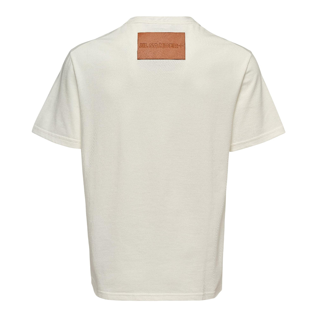 Club21 - Jil Sander - Logo Leather Patch Tee - TEES - White
