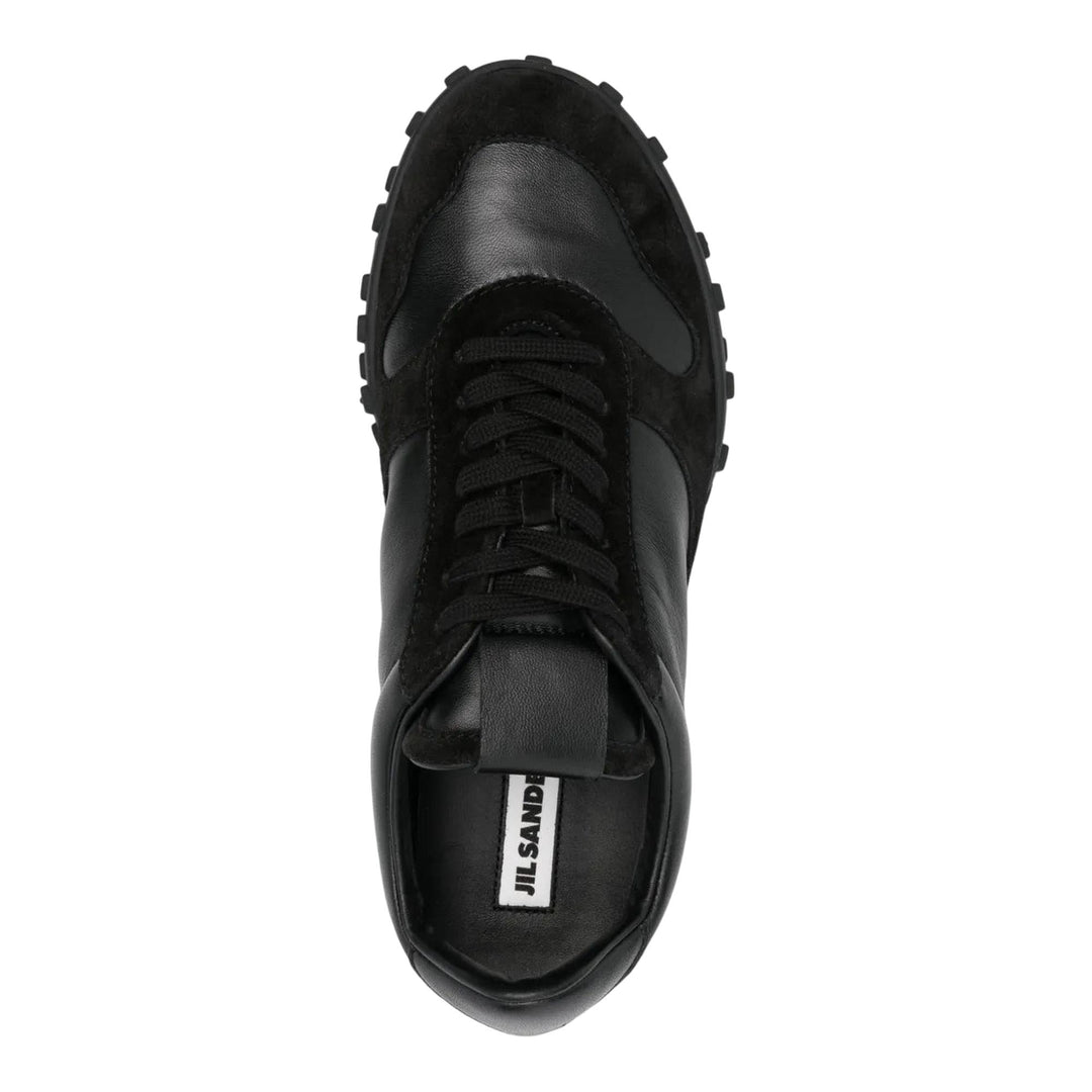 Club21 - Jil Sander - Low Top Sneaker Nappa Suede - SNEAKERS - Black