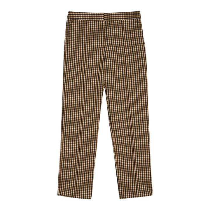 Club21 - Jil Sander - Micro Check Trousers - PANTS - Brown