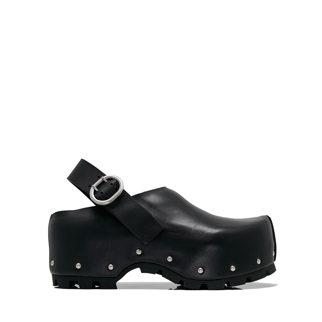 Jil_Sander_Semi-Shiny_Calf_Leather_Clog_Black