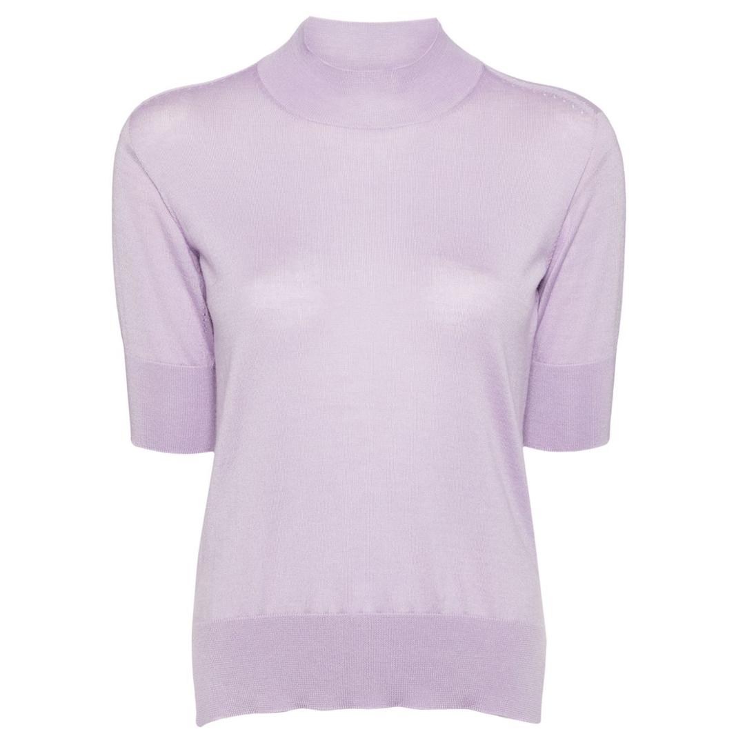 Jil_Sander_Wool_Silk_Sweater_Lilac