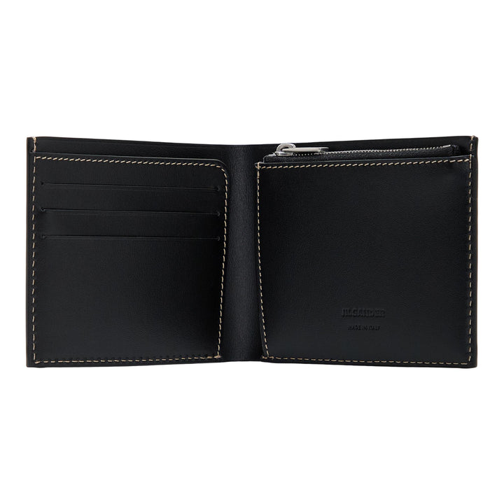 Club21 - Jil Sander - Zip Pocket Wallet Contrast Stitch - WALLETS - Black