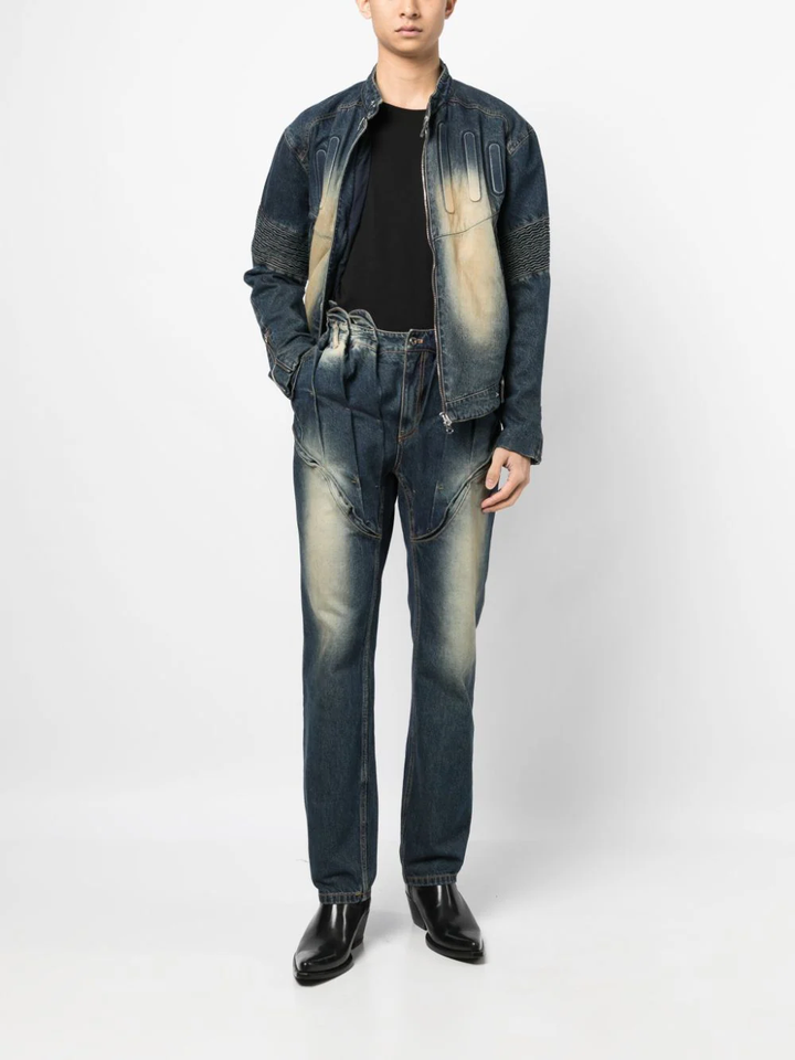 Juntae-Kim-Gathered-Corset-Denim-Trousers-Blue-2