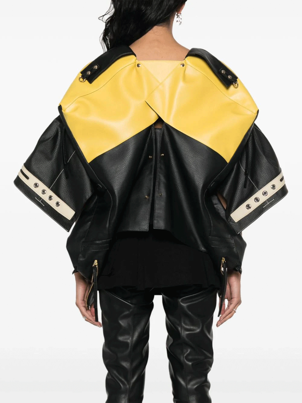 Junya-Watanabe-Yellow-Panel-Leather-Sport-Jacket-Yellow-4