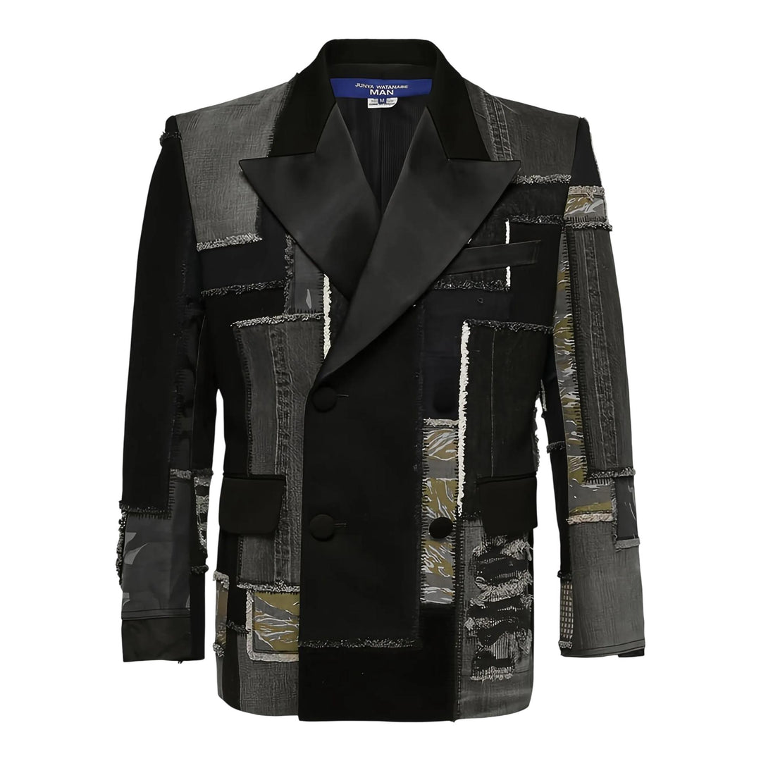 Club21 - Junya Watanabe - Cotton Denim X Multi Fabrics Patch Jacket - JACKETS - Black