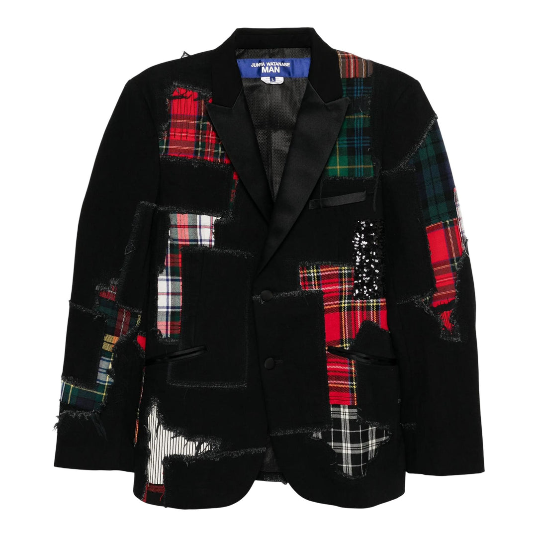 Club21 - Junya Watanabe - Cotton Denim X Multi Fabrics Patch Jacket - JACKETS - Black