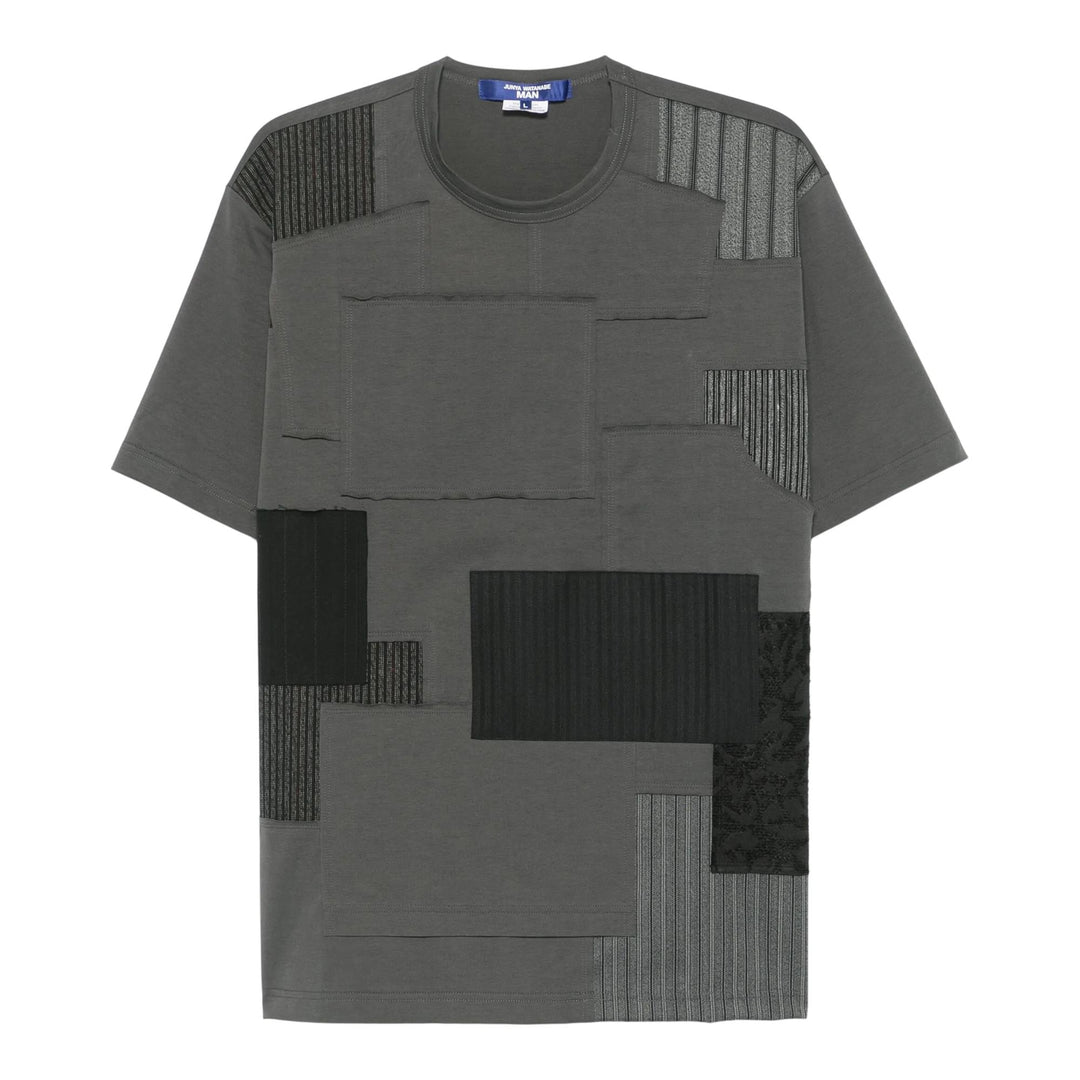 Club21 - Junya Watanabe - Cotton Jersey X Multi Fabrics T-Shirt - TEES - Grey