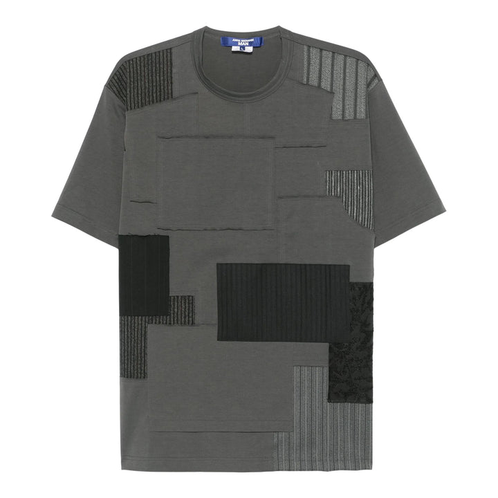 Club21 - Junya Watanabe - Cotton Jersey X Multi Fabrics T-Shirt - TEES - Grey