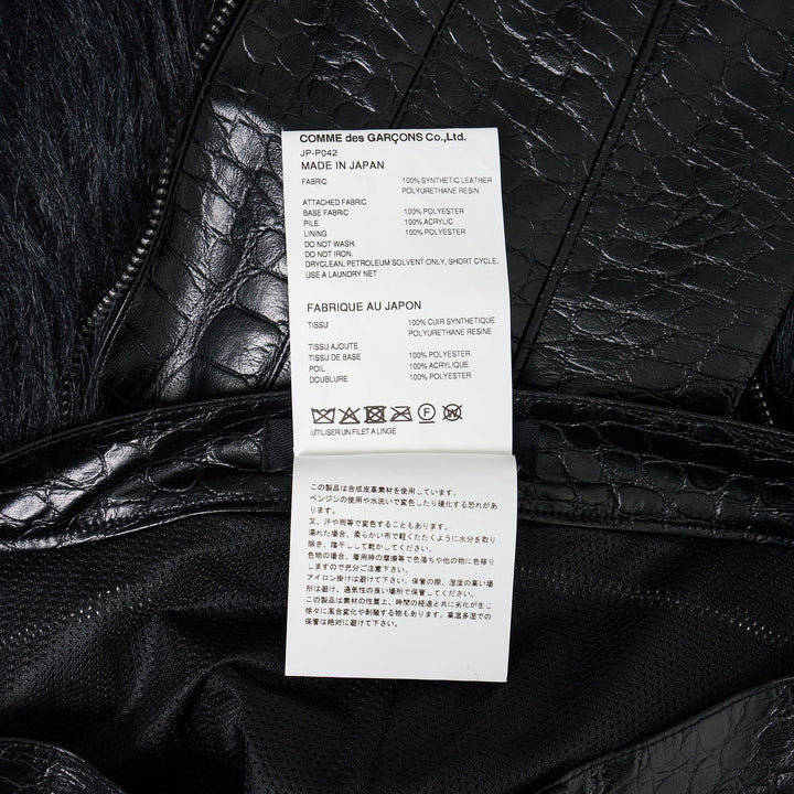 Club21 - Junya Watanabe - Fake Leather Acrylic Faux Fur Pants - PANTS - Black