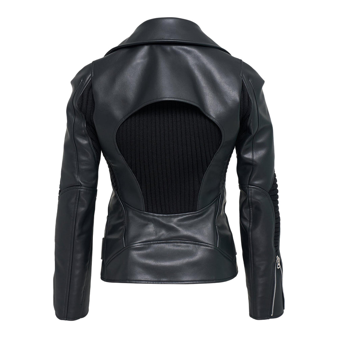 Club21 - Junya Watanabe - Fake Leather Acrylic Wool Jacket - JACKETS - Black