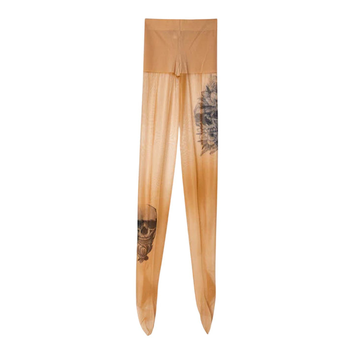 JUNYAWATANABE_NylonStockingPrintLegging_Brown