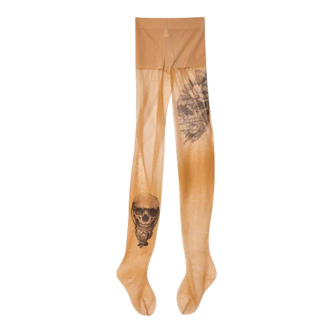 Club21 - Junya Watanabe - Nylon Stocking Print Legging - LEGGINGS - Brown