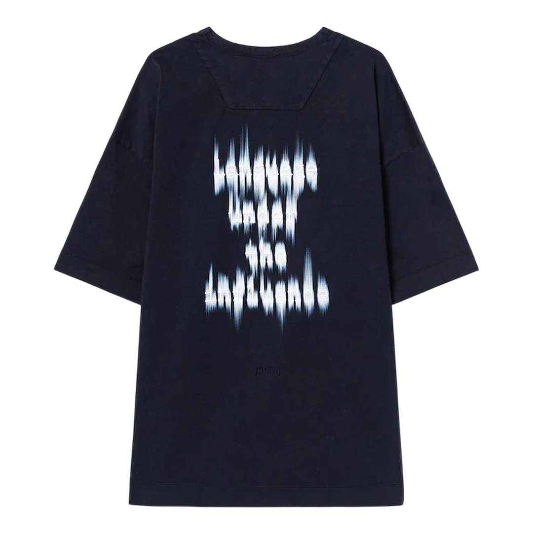 Language Lettering Dyed Overfit Tee