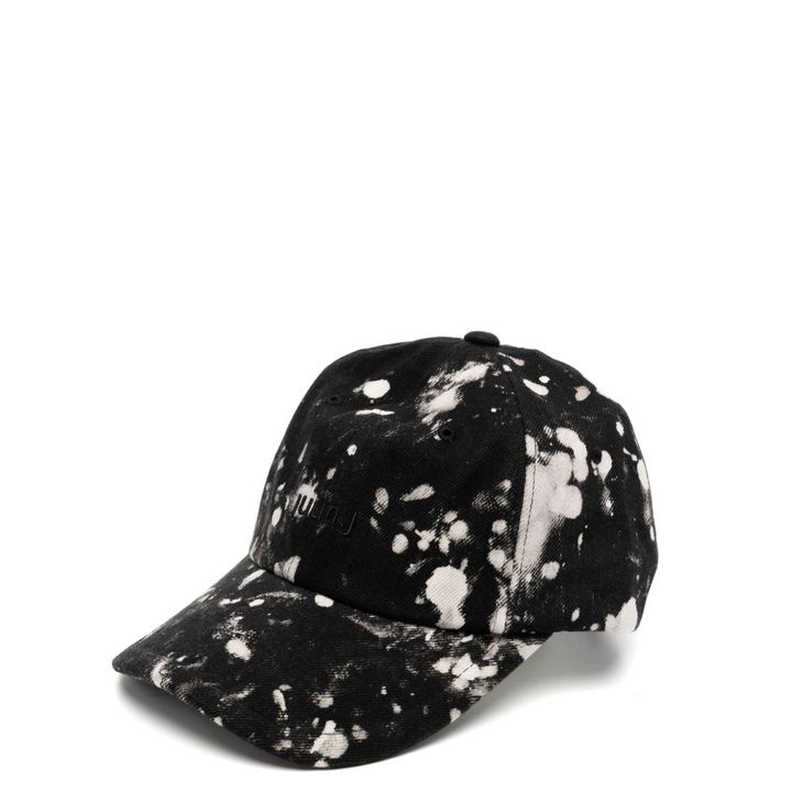 Juun.J_Printed_Denim_Ball_Cap_Black