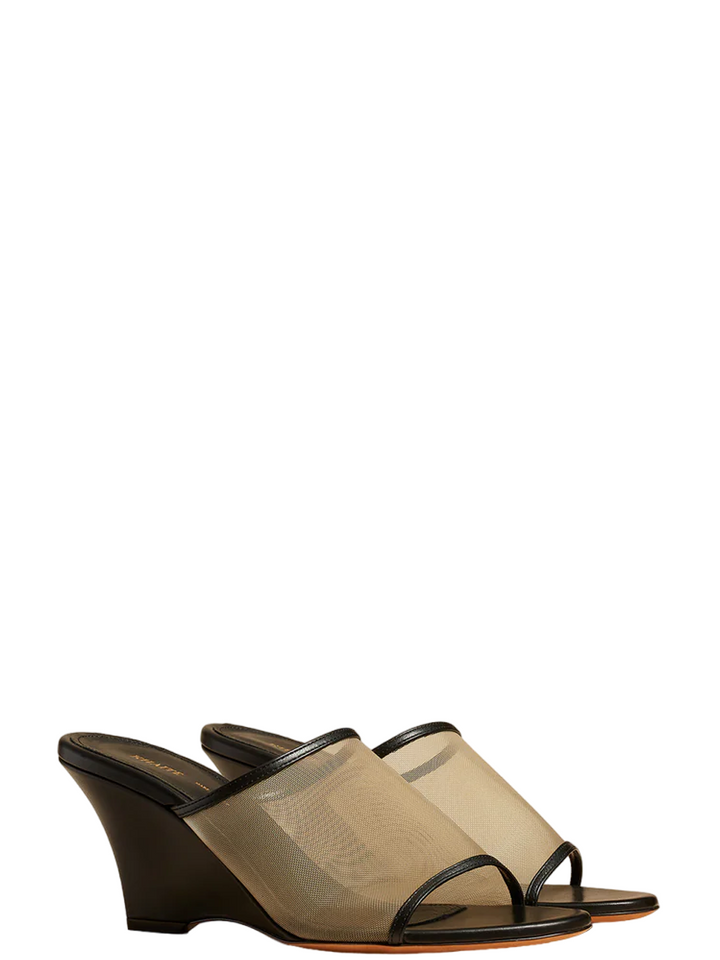 KHAITE_Marion_Wedge_Mule_Sandal-Black