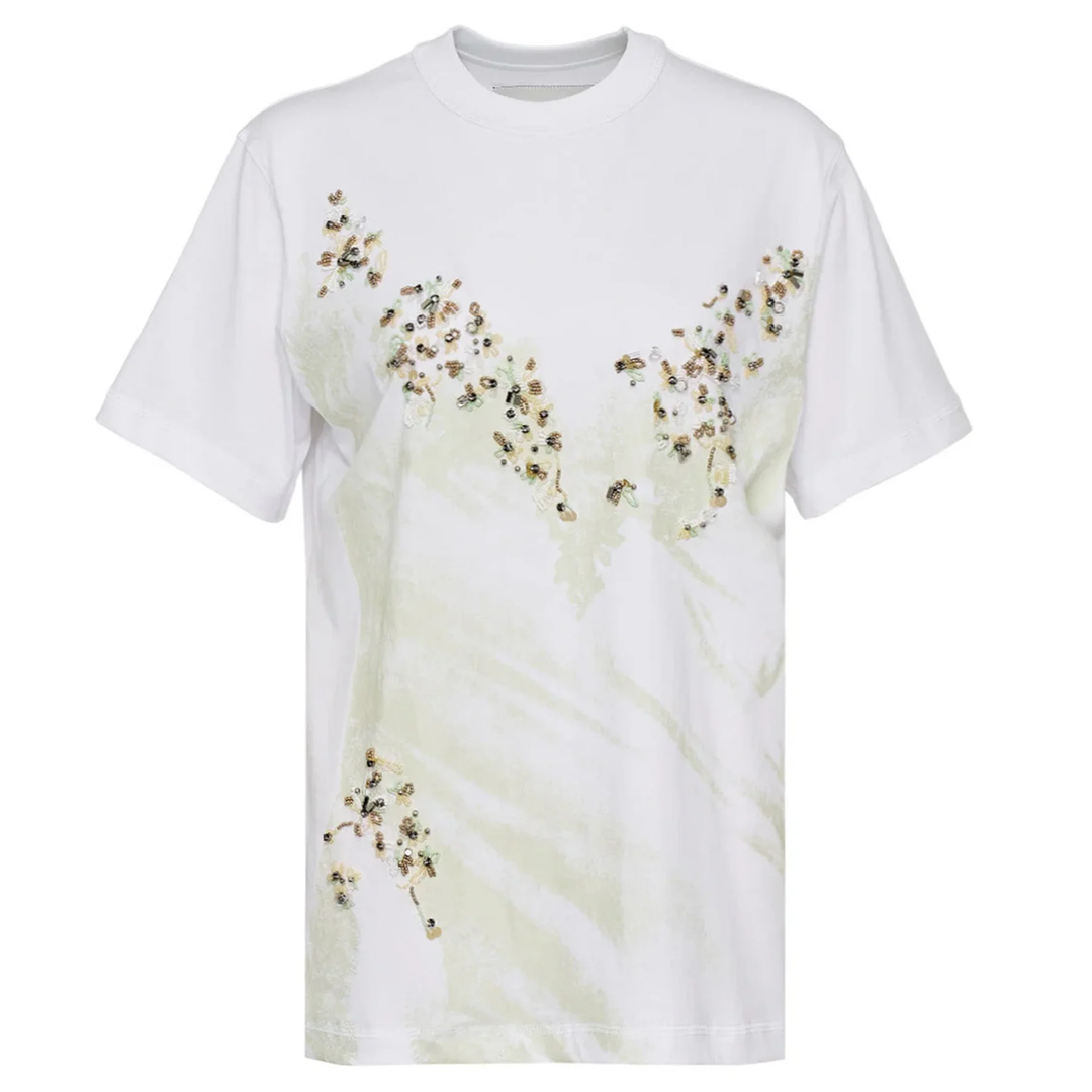 Lace Impressions Tee With Floret