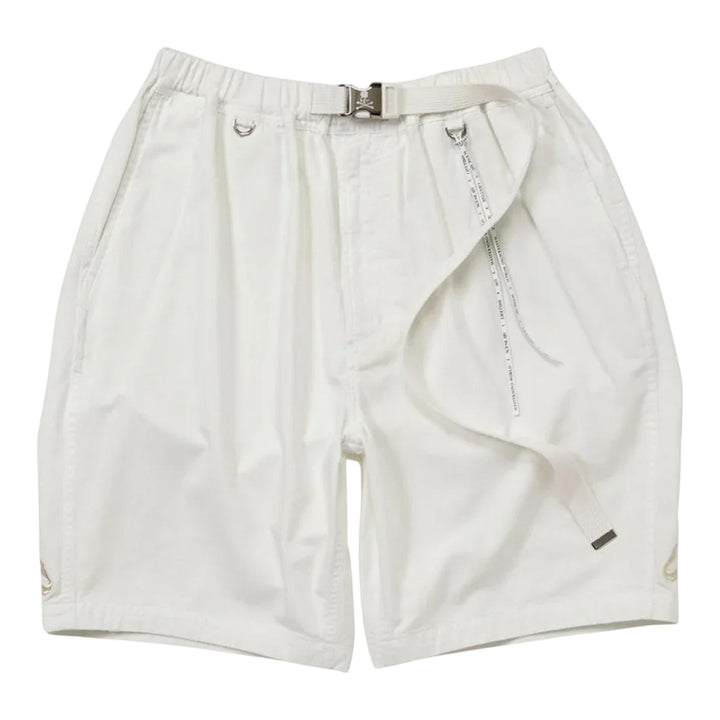 Club21 - MASTERMIND - Belted Easy Denim Shorts - SHORTS - White