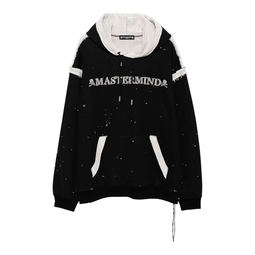 Club21 - MASTERMIND - Cut-Off Hoodie - SWEATSHIRTS - Black