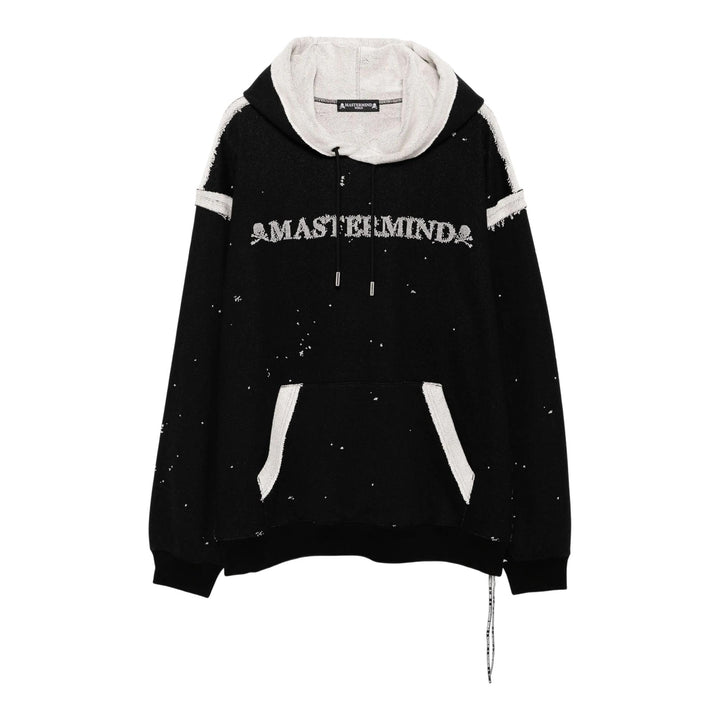 Club21 - MASTERMIND - Cut-Off Hoodie - SWEATSHIRTS - Black
