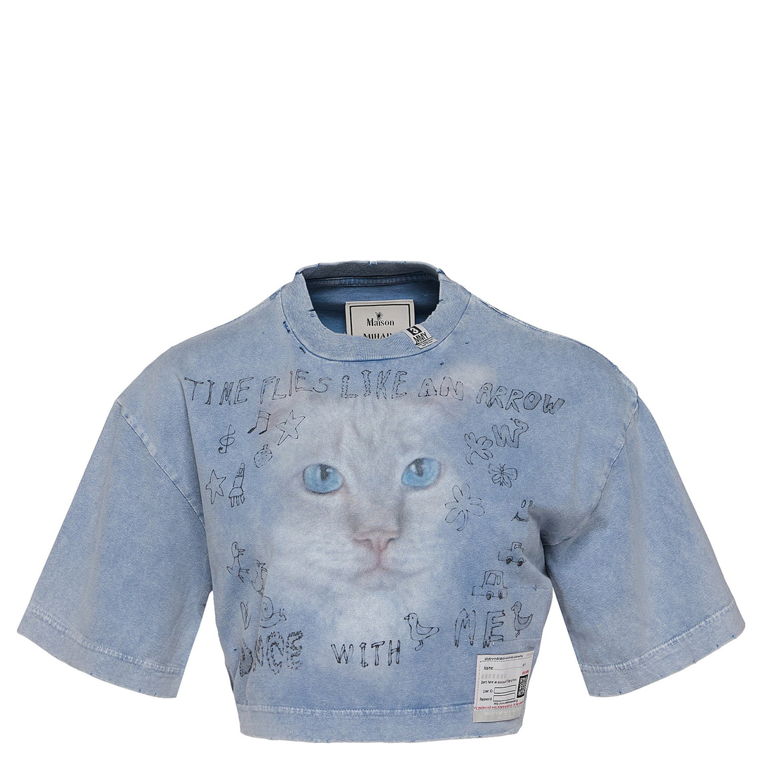 Bleached Cropped Tee