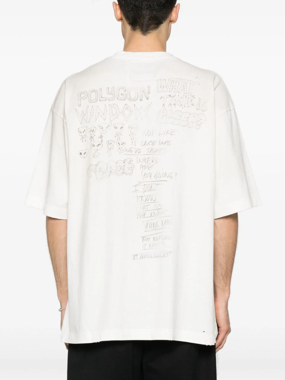 MIHARA-YASUHIRO-Distressed-Tee-White-4