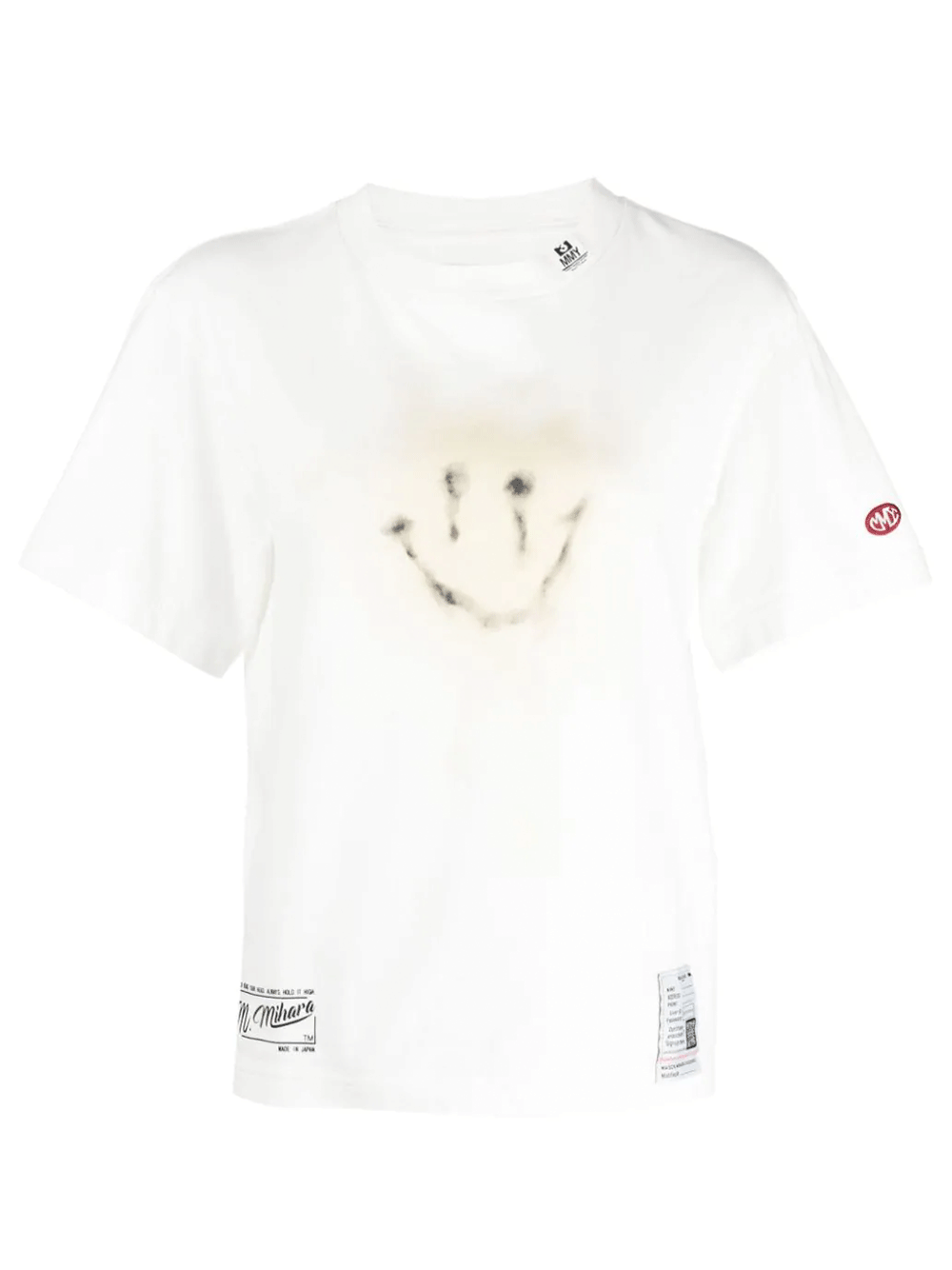 MIHARA-YASUHIRO-Smilyface-Print-Tee-White-1