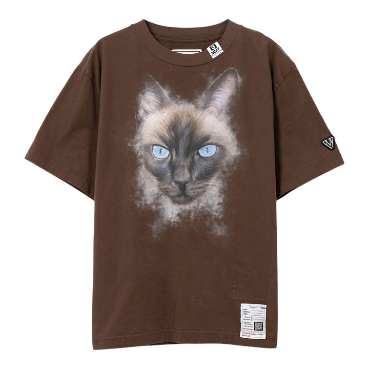 Club21 - MIHARA YASUHIRO - Cat Printed Tee - TEES - Brown
