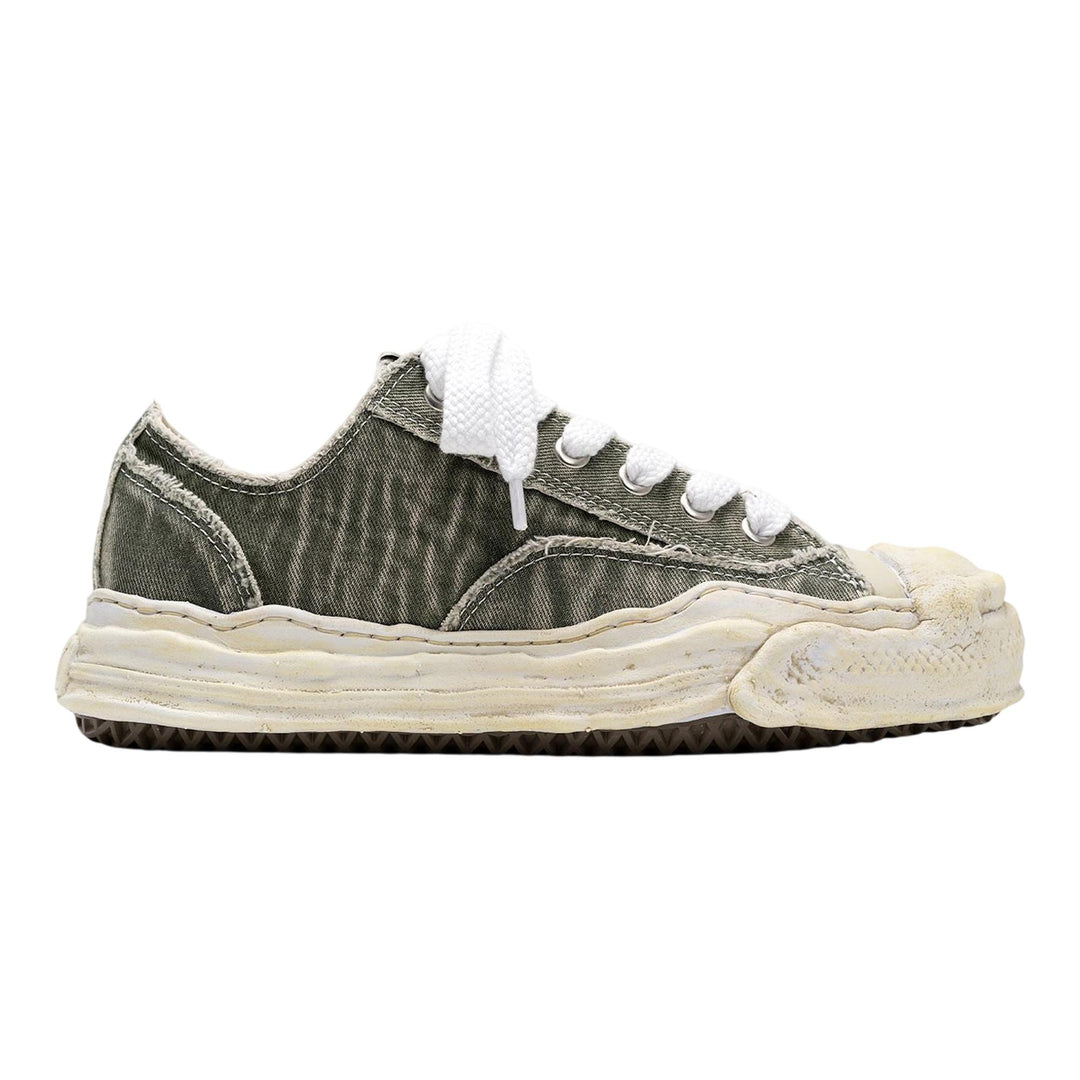 Club21 - MIHARA YASUHIRO - HANK Original Sole Bleach-Wash Denim Canvas Low-Top Sneaker - SNEAKERS - Grey