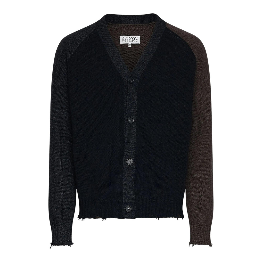 Club21 - MM6 - Elbow Patch Cardigan - CARDIGANS - Black